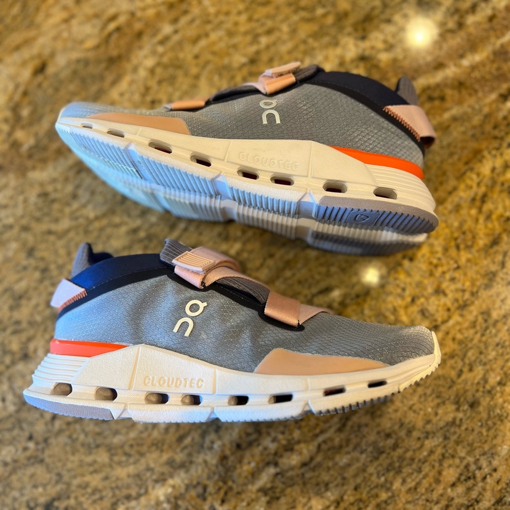 On Cloudnova Wrap Quicksilver/Flame Size 7